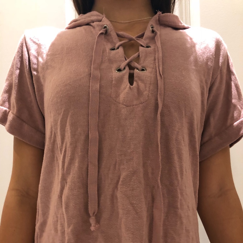 Tillys shirt with hoodie